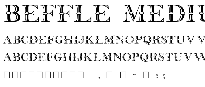 Beffle Medium font